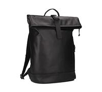 Zwei Rolltop-Rucksack CARGO CAR200 Laptop-Rucksack wasserfest 12/14 Liter leichter Tagesrucksack mit Schlüsselband, Trennfächer & Schlaufe für Fahrradlicht, sportlich-modern (black)