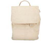 Kleiner Damen City-Rucksack Mademoiselle.M MR8 4 Liter, Hauptfach mit Magnet-Verschlussklappe und Reißverschluss, Geheimfach, gepolstertes Tablet-Fach, Handtragegriff, Rückenpolsterung (cord-creme)