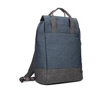 Zwei Tagesrucksack Benno BE160 wasserabweisender Laptop-Rucksack 10 L robustes Material viele Fächer + Schlüsselband + Flaschenhalter, perfekt für Freizeit, Uni oder Büro, zeitloses Design (blue)