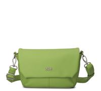 Zwei Damen Handtasche Mademoiselle.M M40 kleine Umhängetasche 1 Liter breite Crossbody-Bag mit Magnetklappe & Reißverschluss klassisch-elegant (kiwi)