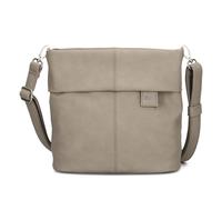 Zwei Damen Handtasche Mademoiselle M8 Umhängetasche 3 Liter klassische Crossbody Bag aus hochwertigem Kunstleder (nubuk-cappuccino)