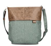 Zwei Damen Umhängetasche Olli OT12 Crossbody-Bag 7 Liter strapazierfähige & wasserabweisende Schultertasche, hochwertige Qualität, Schlüsselring, zusätzlicher Schultergurt, Geheimfach (eucalyptus)