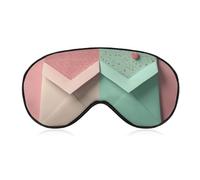 Zwei Umschläge Augenmaske, Seitenschlafmaske, leichte Augenbinde, Schlafmaske, Nasenpolster und Gummiband für Kinder, Frauen und Männer