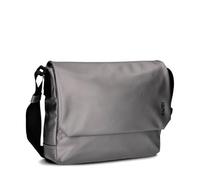 Zwei Unisex Messenger-Bag Cargo CA130 wasserfeste Umhängetasche 6 Liter verstellbarer Schultergurt Magnet-Verschlussklappe gepolstertes Laptop-Fach gute Innenausstattung (metallic-stone)