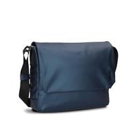 Zwei Unisex Messenger-Bag Cargo CA130 wasserfeste Umhängetasche 6 Liter verstellbarer Schultergurt Magnet-Verschlussklappe gepolstertes Laptop-Fach gute Innenausstattung (metallic-blue)