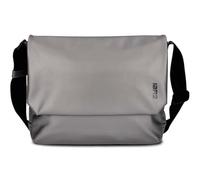 Zwei Unisex Messenger-Bag Cargo CA130 wasserfeste Umhängetasche 6 Liter verstellbarer Schultergurt Magnet-Verschlussklappe gepolstertes Laptop-Fach gute Innenausstattung (metallic-stone)
