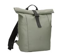 Zwei Unisex Rolltop-Rucksack JONA JOR200 Damen & Herren Freizeitrucksack mit Laptopfach & Flaschenhalter - erweiterbarer Daypack 15-19 L, gepolsterter & atmungsaktiver Rücken (sage)