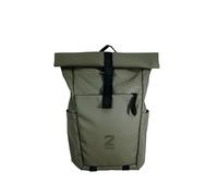 Zwei® Unisex Rucksack JONA JOR350 - Laptop-Rucksack 15" mit Rolltop, Seiteneingriff, Volumenerweiterung, gepolstertem Rücken & Gurten - wasserabweisend & robust für Alltag, Uni & Reisen (sage)