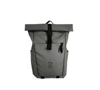 Zwei® Unisex Rucksack JONA JOR350 - Laptop-Rucksack 15" mit Rolltop, Seiteneingriff, Volumenerweiterung, gepolstertem Rücken & Gurten - wasserabweisend & robust für Alltag, Uni & Reisen (stone)