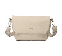 Zwei Damen Handtasche Mademoiselle.M M40 kleine Umhängetasche 1 Liter breite Crossbody-Bag mit Magnetklappe & Reißverschluss klassisch-elegant (nubuk-linen)