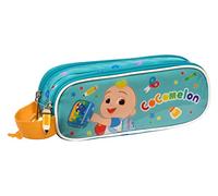 Zweifaches Mehrzweck-Etui CoComelon Back to class Hellblau (21 x 8 x 6 cm)