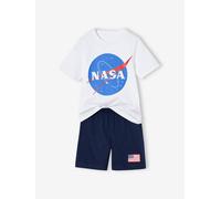 Zweifarbiger Kinder Sommer-Schlafanzug NASA weiß Gr. 116