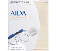 Zweigart Precut Aida extra fine col.264 Stoffzuschnitt, 48 x 68 cm