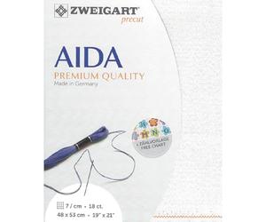 Zweigart Precut Fein-Aida 18 ct. col.11 Stoffzuschnitt, 48 x 68 cm