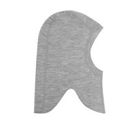 Zweilagige Kinder-Schlupfmütze aus 100 % Extra Fine Merinowolle CeLaVi - grau Alloy Melange Größe: 52cm (Größe 98)