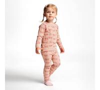 Zweilagige Mitwachs-Leggings für Kinder Merino/Bambus Schmetterling rosa SAFA Größe: 122/128