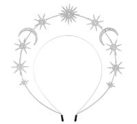 Zweilagiges Metall Haarband 1 x Sun Moon Star Stirnband for Damen
