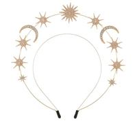 Zweilagiges Metall Haarband 1 x Sun Moon Star Stirnband for Damen