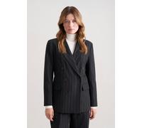 Zweireihiger Blazer aus Flanell mit Nadelstreifen Grau 38 (60.850730-0038-38)