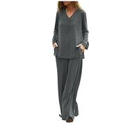 Zweiteiler Damen Hosenanzug Hochzeit Festlich Elegant 2 Teilig Loungewear Einfarbig Sommer Outfits Streetwear Freizeitanzug Anzug Zweiteiler Tracksuit Set Damen
