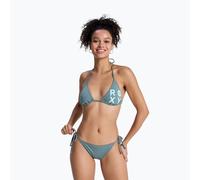 Triangel-Bikini ROXY "SD ESHORT SLEEVEENTIALS TIKI CLASHORT SLEEVEIC TS", Damen, Gr. L (40), N-Gr, agave grün, Elasthan, Polyester, unifarben, Bikini-Sets Triangel-Bikini, Set aus 2 Teilen, sportliche
