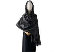 ZWEquipint Damen-Schal aus Viskose, für den Sommer, staubdicht, ethnischer Stil, leicht, atmungsaktiv, einfarbig, modisches Accessoire (K)