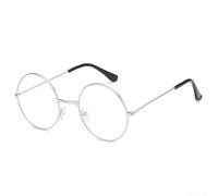 ZWEquipint Runde Vintage-Sonnenbrille aus Metall für Damen und Herren, dunkle Gläser, modische Brillen mit UV-Schutz, bequeme Passform für den täglichen Sommer, Reisen, lässiges Fahren im Freien