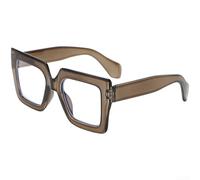 ZWEquipint Übergroße Sonnenbrille mit schwarzem Rahmen für Damen, UV400 und blaues Licht, leicht, quadratisch, modische Brille aus Polycarbonat