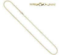 Zwillings-Panzerkette 333 Gelbgold 2,7 mm 50 cm Gold Kette Halskette Goldkette