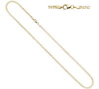 Zwillings-Panzerkette 333 Gelbgold 2,7 mm 50 cm Gold Kette Halskette Goldkette