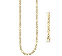 Zwillings-Panzerkette 585 Gelbgold 3 mm 45 cm Gold Kette Halskette Goldkette
