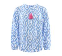 Zwillingsherz Bluse "Aquarell Ovale" in Hellblau - Größe L/XL | Damen Blusen