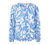 Zwillingsherz Bluse "Blätter" in Blau - 66% | Größe L/XL | Damen Blusen