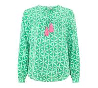T-Shirt ZWILLINGSHERZ ""Strand Meer Heimat"", Damen, Gr. SM (S/M), pink, Web, Obermaterial: 92% Baumwolle, 8% Elasthan, comfort fit hüftlang, Rundhals, Shirts T-Shirt, maritimer Stickerei, Pailletten,