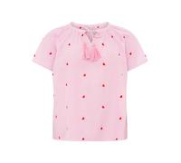 Zwillingsherz Bluse "Stripe & Stitch" in Rosa - Größe L/XL | Damen Blusen