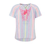 Zwillingsherz Bluse "Summer Stripes" in Hellblau - Größe L/XL | Damen Blusen