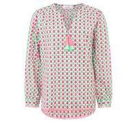Zwillingsherz Bluse Tunika Shirt Langarm Modell Tröpfchen Bunte Farben Gr. M
