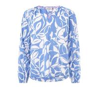 Zwillingsherz Damen Bluse, Baumwolle, Langarm, Gemustert, Modern (DE/NL/SE/PL, Alphanumerisch, L, XL, Regular, Regular, Blau)