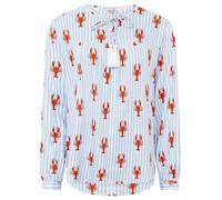 Zwillingsherz Damen Bluse Shirt Freizeit Tunika Modell Pünktchen Langarm, lässiger Schnitt, hochwertig verarbeitet, ideal für Freizeit & Büro