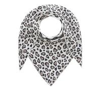 Zwillingsherz Damen Dreieckstuch - Halstuch Umschlagtuch Schultertuch - weiches Tuch aus Baumwollmix - großer leichter Damenschal - für jede Jahreszeit - Alltag, Büro & Freizeit Leo herzen