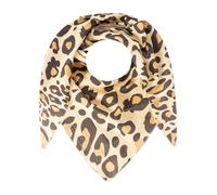 Zwillingsherz Dreieckstuch "Leo Allover" in Beige - (L)200 x (B)95 cm - 22% | Damen Schals Tuecher