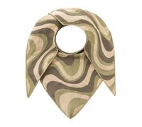 Zwillingsherz Damen Dreieckstuch XXL - Halstuch Umschlagtuch Schultertuch - weiches Tuch aus Baumwollmix - großer leichter Damenschal - für jede Jahreszeit - Alltag, Büro & Freizeit Happy Waves