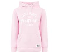 Hoodie ZWILLINGSHERZ "Everyday", Damen, Gr. S/M, rosa, Sweatware, Obermaterial: 80% Polyester, 20% Baumwolle, Sweatshirts Hoodie, Mini-Me,mit Stickerei und positiver Botschaft (35131735-S) rosa