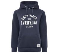 Zwillingsherz Damen Hoodie mit Kapuze - Gestreifter Kapuzenpullover mit Herzmotiv - Kuscheliger Oversize Pullover - Weicher Sweatshirt Look für Frühling, Herbst & Winter - Loungewear Mode