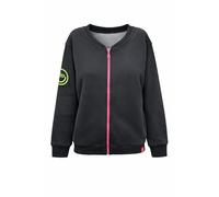 Zwillingsherz Damen Jacke Bomberjacke Sweatbomberjacke Sweatjacke - Happy bequeme Passform schützen