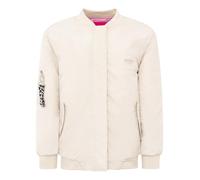 Bomberjacke ZWILLINGSHERZ ""Wild Heart"", Damen, Gr. L, hellbeige, Web, Obermaterial: 100% Polyester, unifarben, Basic Po-bedeckend, ohne Ausschnitt, Rippbündchen, Jacken Bomberjacke (46847362-L) hell