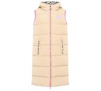 Zwillingsherz Damen lange Wendeweste - Kuschelige ärmellose Weste mit Kapuze - Modische Wendeweste für Frauen - Lässiger Look für Frühling, Herbst & Winter - vielseitig kombinierbar