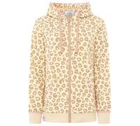 Zwillingsherz Damen Leo Sweatjacke mit Kapuze - Kuschelige Oversize Hoodie-Jacke - Weiche Sweatshirt-Jacke im Allover Leo-Print - Stylische Damenjacke für Freizeit, Alltag & Loungewear