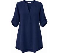 Zwillingsherz Damen Musselin Bluse Tunikakleid Einheitsgröße Pink Rosa 100% Baumwolle Locker Leicht