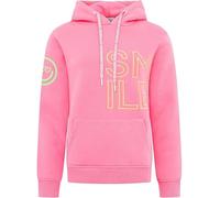 Hoodie ZWILLINGSHERZ ""Alissa 2.0"", Damen, Gr. XXL, pink (neonpink), Sweatware, Obermaterial: 50% Baumwolle, 50% Polyester, unifarben, bedruckt, modisch, hüftbedeckend, ohne Ausschnitt, Langarm Rippb